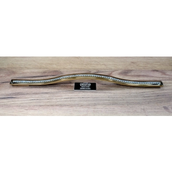 UCHWYT Meblowy 340x15 mm ESEDRA Design SZKŁO Kryształowe L-288 L-320 ZŁOTY
