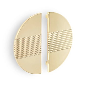 UCHWYT Meblowy 160x80 Półksiężyc Półokrąg Rączka ZŁOTY Gold Lux L-128