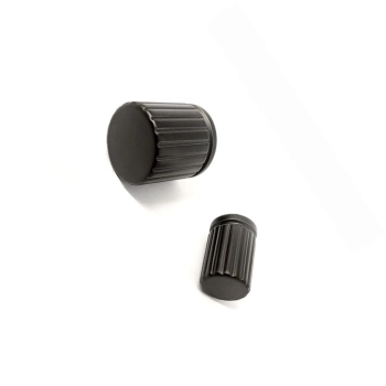 GAŁKA Meblowa 18 mm Nowoczesna Rączka Grooves Uchwyt Art Deco CZARNY MAT