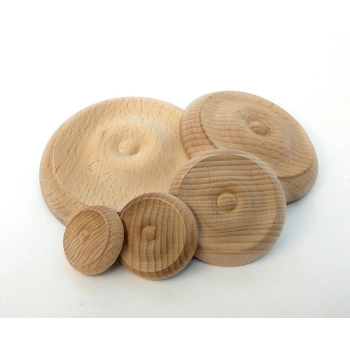 DEKOR Drewniany Koło 40x10 mm Ornament Ozdobny Dekoracyjny Drewno BUK