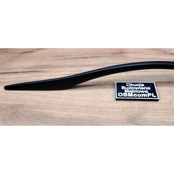 UCHWYT Meblowy 365x10 FUTA Rączka Szafki Szuflady CZARNY MAT L-256 L-320