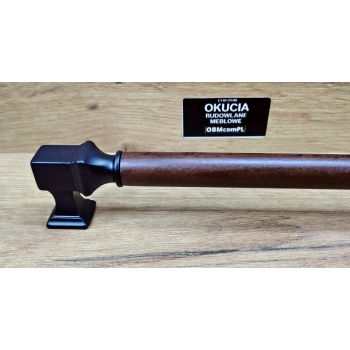 UCHWYT Meblowy FAGIS 340x25 mm Styl Industrialny + Rączka Drewno L-320 mm
