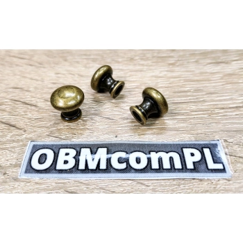 GAŁKA Meblowa 13 mm Mini GIGI Retro Uchwyt Vintage Rączka STARY MOSIĄDZ