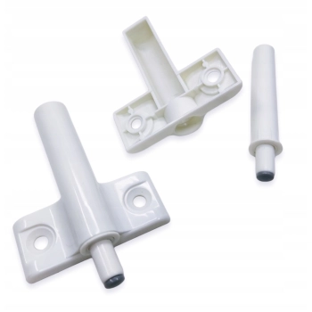 2 szt - ODBOJNIK meblowy, amortyzator + adapter do frontów mebli, drzwi szafek