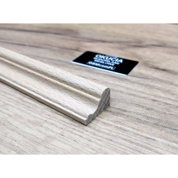 Listwa Drewniana Bukowa Ćwierćwałek 14x9mm 1200mm Meble Dekoracja 0604
