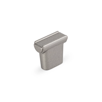 GAŁKA Meblowa 26x23 Ryflowana Riva Nowoczesna Uchwyt Reling Szary TITANIUM