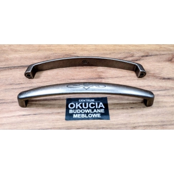 UCHWYT Meblowy FLORIO 138x14 Rączka Retro Klasyczny Stara Stal L-128 mm