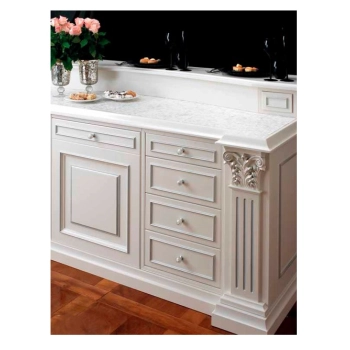 KAPITEL Koryncki Akant Woluty 130x150mm DEKOR Ornament Pył Drzewny Meble