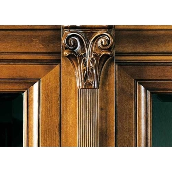 KAPITEL Koryncki Akant Woluty 130x150mm DEKOR Ornament Pył Drzewny Meble