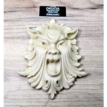 DEKOR 130x100 Maszkaron Dekoracyjny Ornament Ozdobny z Pyłu Drzewnego DIY