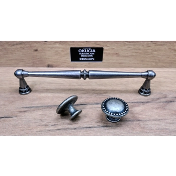 UCHWYT Meblowy 176x16 CORONA Dekoracyjny Retro Vintage Stara Stal L-160