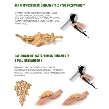 DEKOR 225x110 Ornament Ozdobny Dekoracyjny WINOROŚL z Pyłu Drzewnego DIY