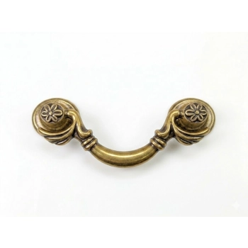 UCHWYT Meblowy FIORIO Vintage Retro Stare Złoto L-64 mm
