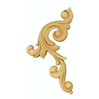DEKOR 90x180 mm Ornament Ozdobny Dekoracyjny Narożnik z Pyłu Drzewnego Lewy