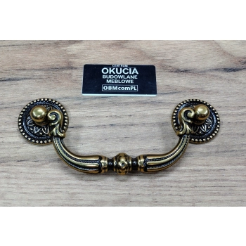 UCHWYT Meblowy ALBANA Ruchomy Vintage Retro Stare Złoto L-96mm MOSIĄDZ