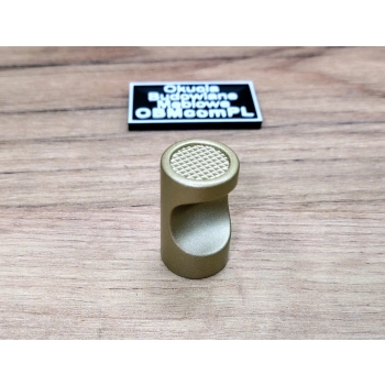 GAŁKA Meblowa 19x33 Ryflowana Riva Nowoczesna Uchwyt BRASS Złoty Mosiądz