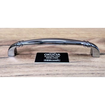 UCHWYT Meblowy ARDEA 142x15 Retro Klasyczny Rączka CHROM Połysk L-128 mm