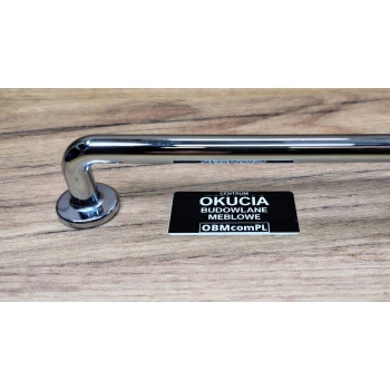 UCHWYT Meblowy 344x24 SIGILLO Designerski Minimalizm CHROM Połysk L-320