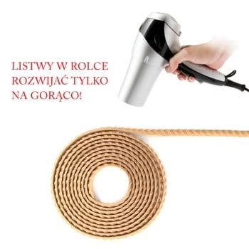 DEKOR Listwa w Rolce 2150x25 mm Frontów Ozdobne Wzory z Pyłu Drzewnego