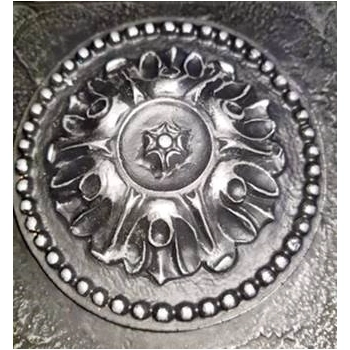 DEKOR 100 mm Rozeta Okrągła Ornament Ozdobny Dekoracyjny z Pyłu Drzewnego
