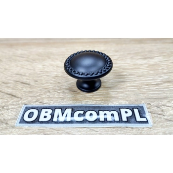 GAŁKA Meblowa 30 mm DINO Retro Vintage Antyk Rączka Uchwyt CZARNY MAT