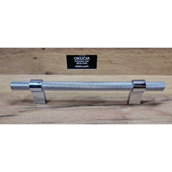 UCHWYT Meblowy 192x12 Rączka Szafki Aureo Nowoczesny Ryflowana CHROM L-128