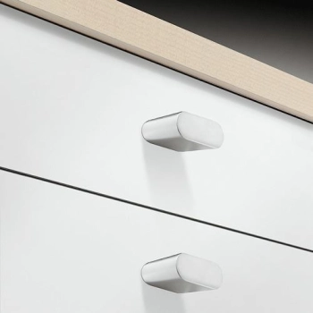 GAŁKA Meblowa 34x14 mm Nowoczesna Rączka Fave Uchwyt Szafki CHROM Połysk