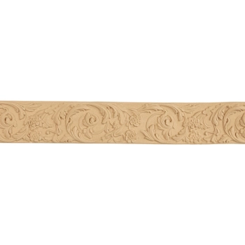 Listwa Elastyczna Pył Drzewny Akant Kwiaty 82x1030mm Wpust Dekor Meble