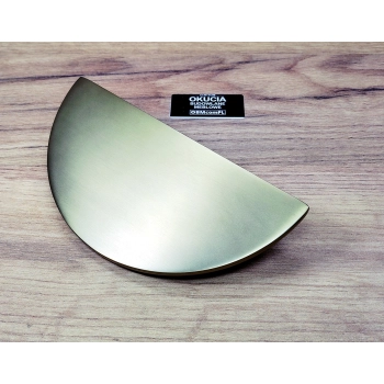 UCHWYT Meblowy 160x80 Półksiężyc Półokrąg Rączka Szczotkowany Złoty L-128