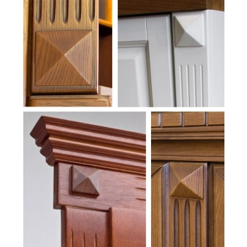 DEKOR Drewniany Piramida 50 mm Ornament Ozdobny Dekoracyjny Drewno BUK