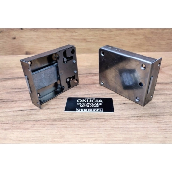 ZAMEK Meblowy na Klucz NAKŁADANY 40 mm PRAWY / LEWY Uniwersalny 48x58 mm