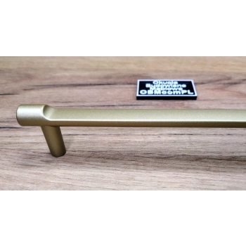 UCHWYT Meblowy Relingowy 349x9 mm Diva Premium SATYNOWE ZŁOTO L-320