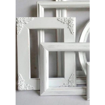 DEKOR 180x65 mm Ornament Ozdobny Feston Girlanda Kwiaty z Pyłu Drzewnego