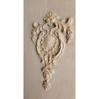 DEKOR 320x190 mm Ornament Ozdobny Dekoracyjny Girlanda z Pyłu Drzewnego DIY