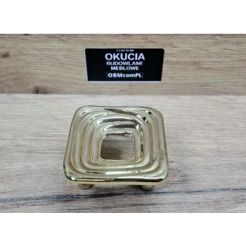 GAŁKA Meblowa 48x52 OASI Retro Art Deco Rączka Uchwyt ZŁOTY L-32