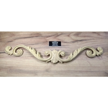 DEKOR 400x80 mm Ornament Ozdobny Dekoracyjny Korona z Pyłu Drzewnego DIY