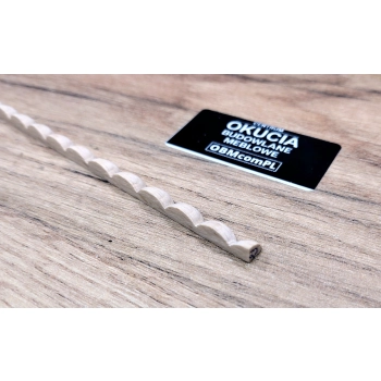 Listwa Drewniana Bukowa Ćwierćwałek 5x5mm 1000mm Ozdobna Meble 0023Q