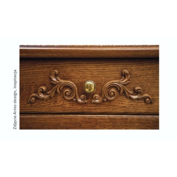 DEKOR 90x180 mm Ornament Ozdobny Dekoracyjny Narożnik Pyłu Drzewnego Prawy