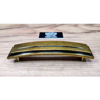 UCHWYT Meblowy SEBINA 118x25 Rączka Retro Klasyczny Stare Złoto L-96 mm