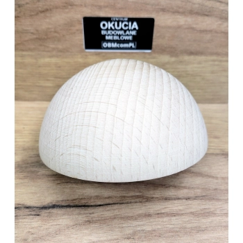 PÓŁKULA DREWNIANA Z MUFĄ M6 WY01041