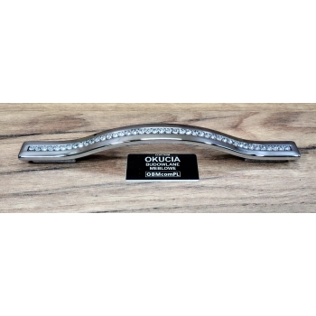 UCHWYT Meblowy 190x15 mm ESEDRA Design SZKŁO Kryształowe L-128 L-160 CHROM