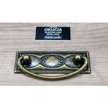 UCHWYT Meblowy RABOSO Poziomy bez otworu na klucz Retro Vintage L-64