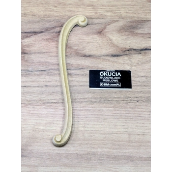 DEKOR 170x30 mm Lewy Ornament Ozdobny Dekoracyjny z Pyłu Drzewnego DIY