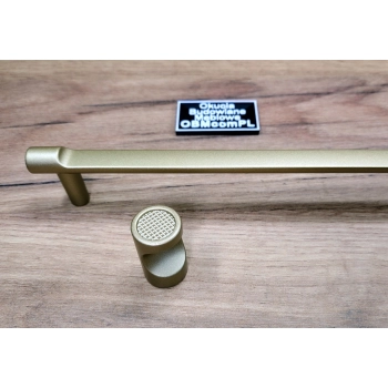 UCHWYT Meblowy Relingowy 349x9 mm Diva Premium SATYNOWE ZŁOTO L-320