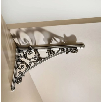 WSPORNIK Półki Uchwyt Podpórka BAROCCO 200x142 mm 50kg STARA STAL