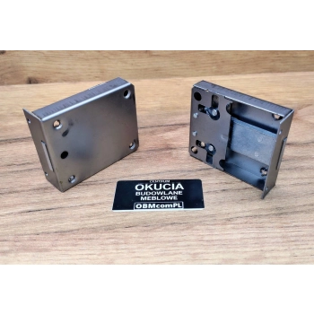 ZAMEK Meblowy na Klucz NAKŁADANY 45 mm PRAWY / LEWY Uniwersalny 48x63 mm