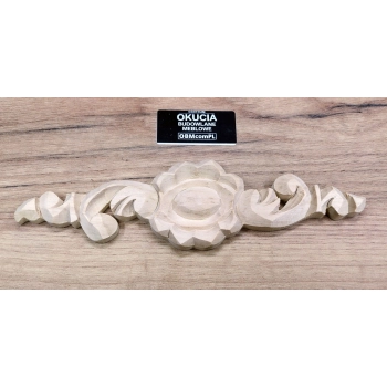 DEKOR 200x53 Ornament Ozdobny Detal Drewniany Ręcznie Rzeźbiony Lipa