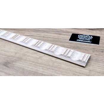 Listwa Drewniana Bukowa Owale ze Żłobieniami 25x6mm 1200mm Meble 0143