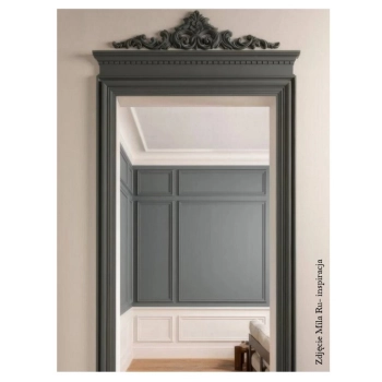 DEKOR 610x135 mm Dekoracyjna Korona Ornament Ozdobny Pył Drzewny Meble DIY