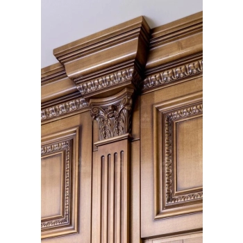 KAPITEL Koryncki Głowica 310x290mm DEKOR Ornament Pył Drzewny do Mebli